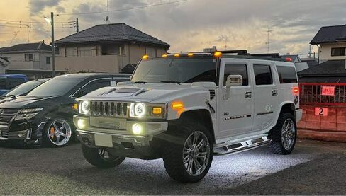 iJDMTOY Smoked Lens Amber/Red Full LED Side Marker Light Kit Compatible With 2003-2009 Hummer H2, Powered by Total 180-SMD LED, Replace OEM Sidemarker Lamps in Saudi Arabia