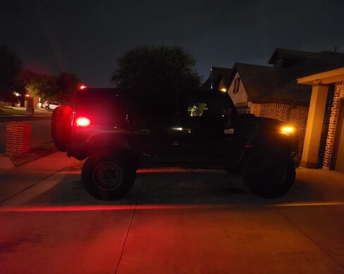 iJDMTOY Smoked Lens Amber/Red Full LED Side Marker Light Kit Compatible With 2003-2009 Hummer H2, Powered by Total 180-SMD LED, Replace OEM Sidemarker Lamps in Saudi Arabia