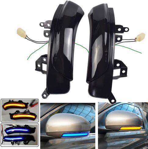 Hacreyatu For-PRIUS,REIZ,WISH,MARK X,CROWN,AVALON 2009 2010 2011 2012 2013 Mirror LED Turn Signal Repeater Lamp 81740-30130 (Yellow) in Saudi Arabia