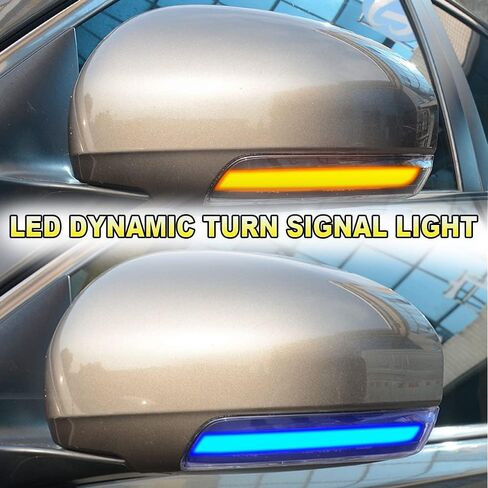 Hacreyatu For-PRIUS,REIZ,WISH,MARK X,CROWN,AVALON 2009 2010 2011 2012 2013 Mirror LED Turn Signal Repeater Lamp 81740-30130 (Yellow) in Saudi Arabia