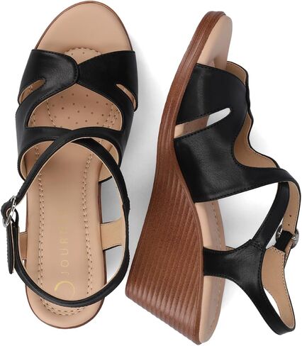 Journee Women’s v.2 Wedge Wedge Heeled Sandal in Kuwait