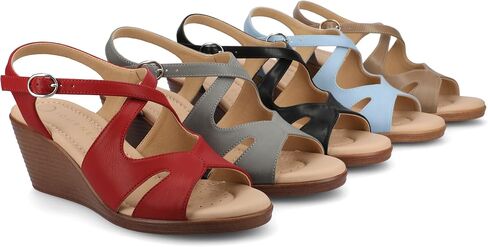 Journee Women’s v.2 Wedge Wedge Heeled Sandal in Kuwait