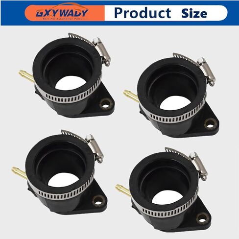 4PCS Motorcycle Carburetor Carb Intake Boots Replacement for YZF600R FZR600 1995-2007 4JH-13586-02 4JH-13596-02 in Saudi Arabia
