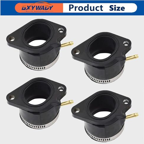 4PCS Motorcycle Carburetor Carb Intake Boots Replacement for YZF600R FZR600 1995-2007 4JH-13586-02 4JH-13596-02 in Saudi Arabia