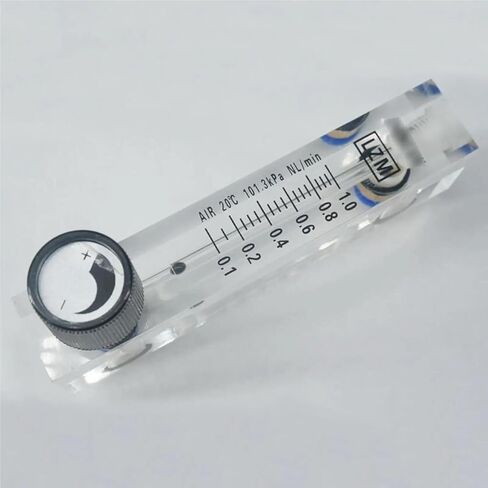 1Pcs 0.1-1LPM LZM-6T Acrylic Panel Type Air Nitrogen Flowmeter Rotameter With Control Valve Push Fit 6mm OD Tube in Kuwait