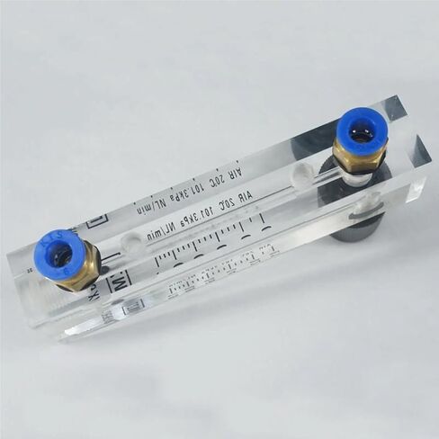1Pcs 0.1-1LPM LZM-6T Acrylic Panel Type Air Nitrogen Flowmeter Rotameter With Control Valve Push Fit 6mm OD Tube in Kuwait