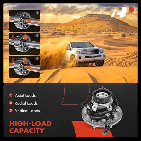 A-Premium 2 X Bront Wheel Bearing and Hub Assembly مع ABS & 6-LUG متوافق مع شيفروليه كولورادو 2004-2008 و GMC Canyon 2006-2008 و ISUZU I-280 2006 ، I-290 2007-2008 in Saudi Arabia