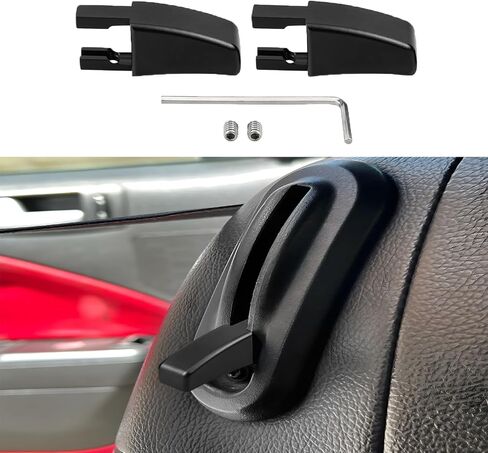 Bevinsee 2PCS PRISET LEVER LATCH HAIND HABER HASE و RIDE-SIDE متوافق مع Ford Mustang 2005-2014 تعديل مقعد الألومنيوم الأسود ، 5R3Z-6362762-AAC in Saudi Arabia