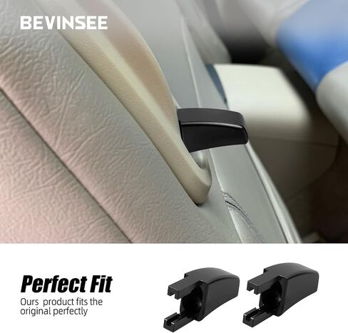 Bevinsee 2PCS PRISET LEVER LATCH HAIND HABER HASE و RIDE-SIDE متوافق مع Ford Mustang 2005-2014 تعديل مقعد الألومنيوم الأسود ، 5R3Z-6362762-AAC in Saudi Arabia