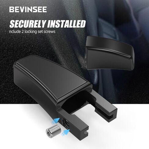 Bevinsee 2PCS PRISET LEVER LATCH HAIND HABER HASE و RIDE-SIDE متوافق مع Ford Mustang 2005-2014 تعديل مقعد الألومنيوم الأسود ، 5R3Z-6362762-AAC in Saudi Arabia