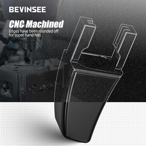Bevinsee 2PCS PRISET LEVER LATCH HAIND HABER HASE و RIDE-SIDE متوافق مع Ford Mustang 2005-2014 تعديل مقعد الألومنيوم الأسود ، 5R3Z-6362762-AAC in Saudi Arabia