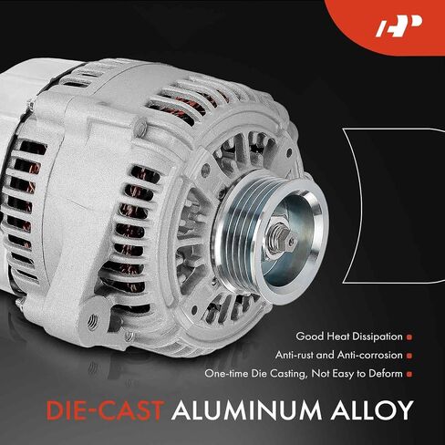A-Premium Alternator Compatible with Jaguar XJ6 1993-1997, XJR 1995-1997, XJS 1995-1996, Vanden Plas 1993-1997, 4.0L, 12V 120A 5-Groove Pulley Clockwise, Replace# 101211-7191, LNA-1800BA in Saudi Arabia