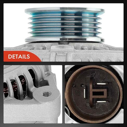 A-Premium Alternator Compatible with Jaguar XJ6 1993-1997, XJR 1995-1997, XJS 1995-1996, Vanden Plas 1993-1997, 4.0L, 12V 120A 5-Groove Pulley Clockwise, Replace# 101211-7191, LNA-1800BA in Saudi Arabia