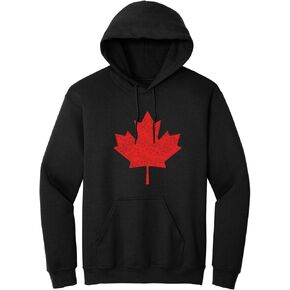 Canada Pride Canadian Flag Maple Leaf Adult Hoodie Distressed in Kuwait