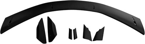IKON MOTORSPORTS, Trunk Spoiler Compatible with 2020-2025 Chevy Corvette C8 Stingray & Z51, High Wing Style Gloss Black ABS Plastic Rear Trunk Lid Spoiler Wing Lip in Saudi Arabia