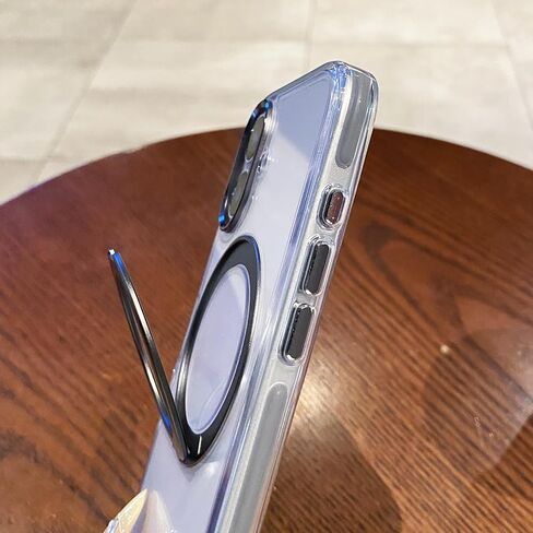 Owlstar for iPhone 16 Pro Max Case مع حامل حلقة مغناطيسي للمعادن 360 درجة ، متوافق مع Magsafe ، غير الصفراء الصلبة الواقية للهاتف الواقي. in Kuwait