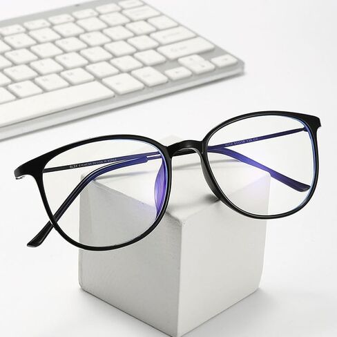 Stylish Anti-Blue Light Myopia Distance Glasses For Mens Womens Ultra-Light Nearsighted Glasses Oval Frames in Saudi Arabia