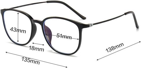 Stylish Anti-Blue Light Myopia Distance Glasses For Mens Womens Ultra-Light Nearsighted Glasses Oval Frames in Saudi Arabia