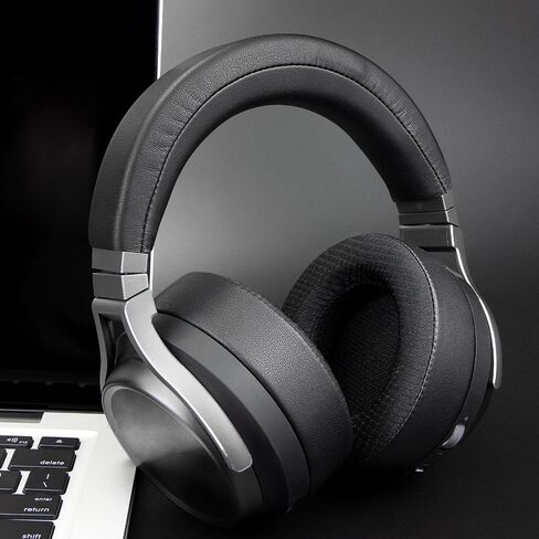 Soulwit Protein Leather Leather Cover for Corsair Virtuoso RGB Wireless XT SE Gaming Headphones ، Plaction HeadStrap PART Part - Black in Kuwait