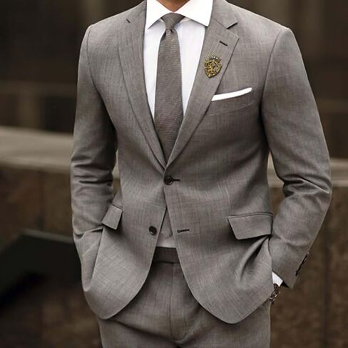 HETICA Vintage Animal Dragon Skull Wolf Crown Lion Brooch - Gold Silver Rhinestone Brooch for Men Women Suit Tie Dress Lapel Pin Fashion Jewelry in Kuwait