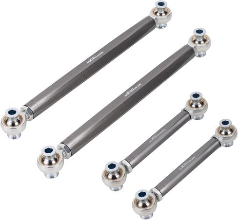 MaxPeedingRods قابلة للتعديل القابلة للتعديل وذراع إصبع القدم ل BMW 3-Series E90/E92/E93 2006-2011 ذراع التحكم الخلفي ، مجموعة رمادية من 4 in Saudi Arabia