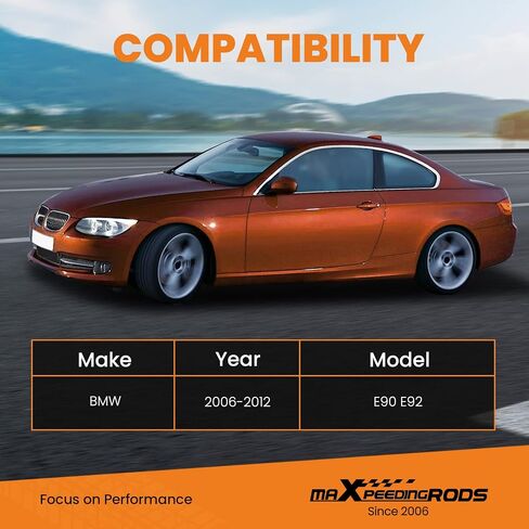 MaxPeedingRods قابلة للتعديل القابلة للتعديل وذراع إصبع القدم ل BMW 3-Series E90/E92/E93 2006-2011 ذراع التحكم الخلفي ، مجموعة رمادية من 4 in Saudi Arabia