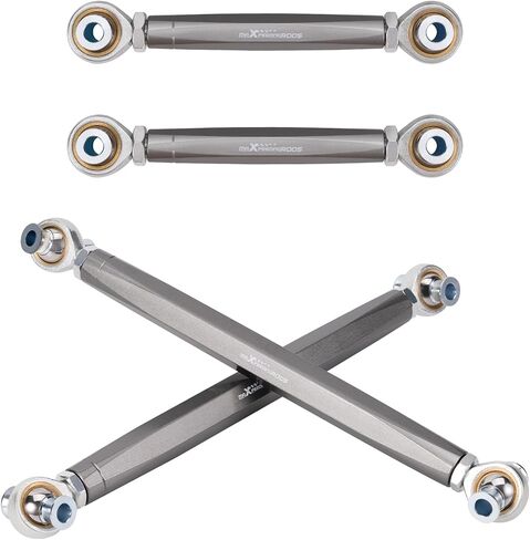 MaxPeedingRods قابلة للتعديل القابلة للتعديل وذراع إصبع القدم ل BMW 3-Series E90/E92/E93 2006-2011 ذراع التحكم الخلفي ، مجموعة رمادية من 4 in Saudi Arabia
