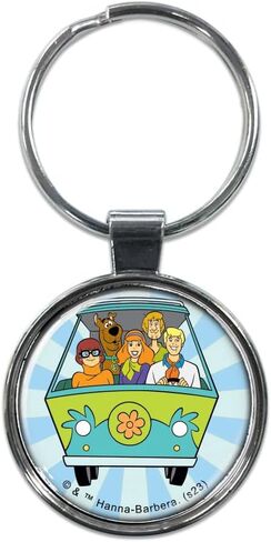 Ata-Boy Scooby Doo, Fred, Shaggy, Velma, Daphne in Van 1.5" Fob Keychain for Keys, Backpack Pulls and More in Saudi Arabia