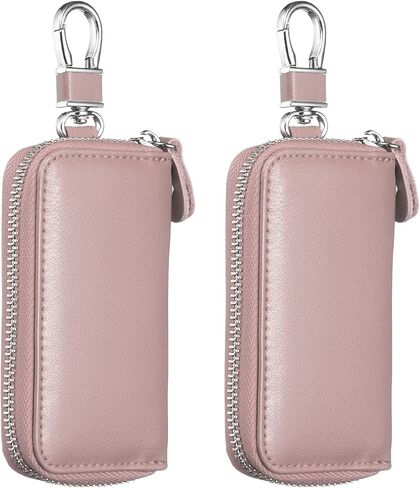 Harfington Harfington Leather Leather Key Holder Bag Car Keychain Coin Case Wallet with with keyring keyring bage bage bage in Saudi Arabia