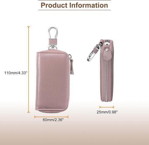 Harfington Harfington Leather Leather Key Holder Bag Car Keychain Coin Case Wallet with with keyring keyring bage bage bage in Saudi Arabia