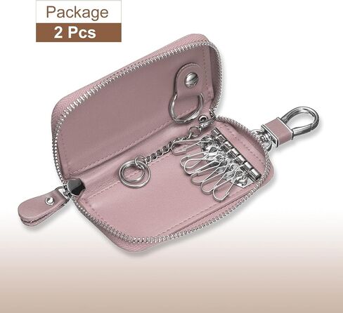 Harfington Harfington Leather Leather Key Holder Bag Car Keychain Coin Case Wallet with with keyring keyring bage bage bage in Saudi Arabia