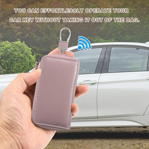 Harfington Harfington Leather Leather Key Holder Bag Car Keychain Coin Case Wallet with with keyring keyring bage bage bage in Saudi Arabia
