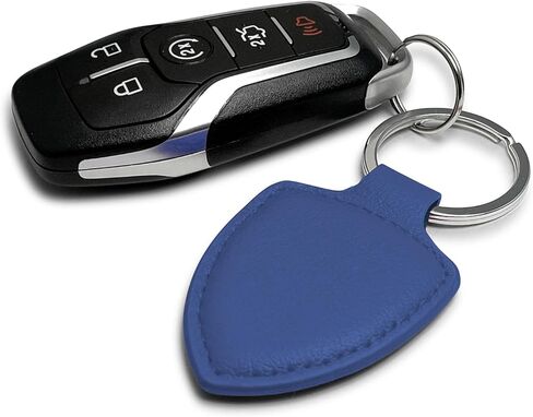 for Ford F-150 Lightning Genuine Soft Leather Shield-Style LED Printed Logo Key Chain in Saudi Arabia