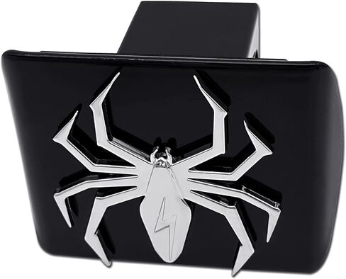 Elektroplate Metalhead Lightening Spider All Metal Black Hitch Cover for Trucks and SUVs | Fits Standard 2" Trailer Hitch Receivers | Premium Weatherproof in Saudi Arabia