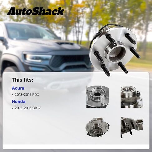 AutoShack Rear Wheel Hub Bearing Replacement for 2012-2016 Honda CR-V 2013-2015 Acura RDX 2.4L 3.5L V6 AWD 5-Lug HB612503 in Saudi Arabia