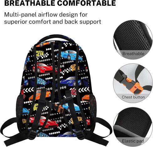 Boys Gaming Backpack, Black and White Gamer Video Game Backpack for Boys Kids, Funny Gaming Bookbag for Kindergarten Elementary, Lightweight Travel School Bags, Back to School Supplies in Kuwait