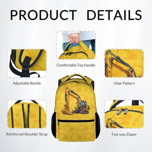 Kids Backpack Set for Boys, 17 Inch Backpacks with Lunch Box for Kids, 3 in 1 Cute Fire Truck Bookbag for School Travel in Kuwait