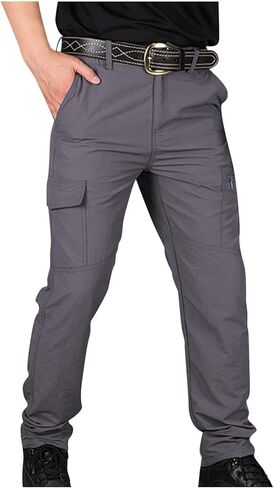Tactical Pants for Men Water Proof Stretch Ripstop Cargo Hiking Work Pant with Pockets Relaxed Fit Fall Clothing in Saudi Arabia