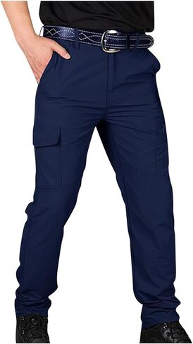 Tactical Pants for Men Water Proof Stretch Ripstop Cargo Hiking Work Pant with Pockets Relaxed Fit Fall Clothing in Saudi Arabia