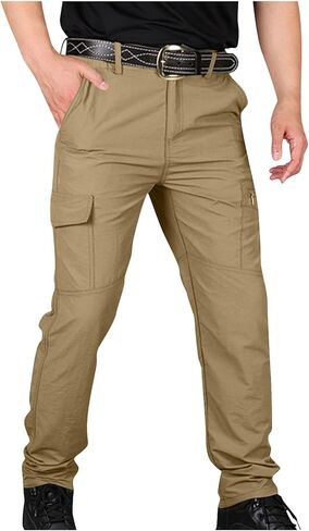 Tactical Pants for Men Water Proof Stretch Ripstop Cargo Hiking Work Pant with Pockets Relaxed Fit Fall Clothing in Saudi Arabia