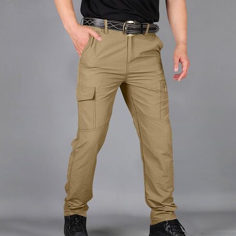 Tactical Pants for Men Water Proof Stretch Ripstop Cargo Hiking Work Pant with Pockets Relaxed Fit Fall Clothing in Saudi Arabia