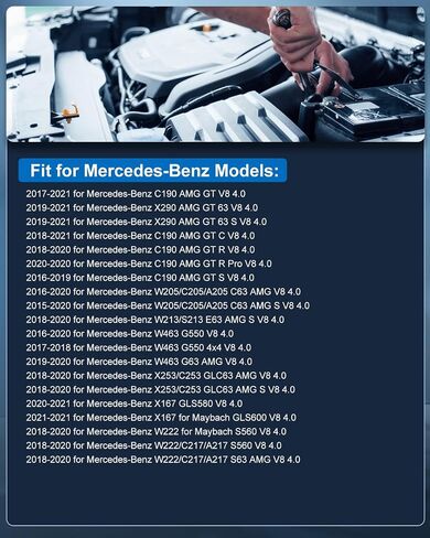 ECCPP Platinum Iridium Spark Plugs 97566 for Mercedes-Benz C190 AMG GT,C190 AMG GT C/R/S/R Pro,C63 AMG,C63/E63 AMG S,GLC63 AMG,GLC63 AMG S,S560,S63 AMG,GLS600,G63 AMG pack of 8 in Saudi Arabia