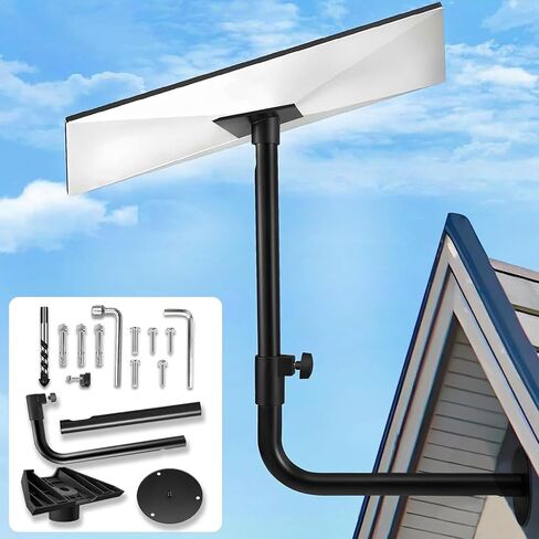 Starlink Gen 3 Mount – Hidden Cable, Adjustable Heavy-Duty Pivot, Roof & Pole Mount with Pipe Adapter for Starlink Internet Kit in Saudi Arabia