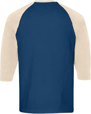 Henley Shirts for Men Baseball Shirt Raglan 3/4 Sleeve Jersey Casual Cotton Sport Athletic Tee Tops in Saudi Arabia
