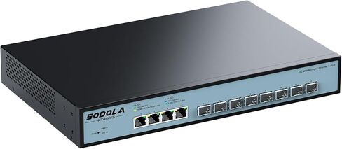6 Port 10G Easy Web Managed Switch,4X 10G RJ45 + 2X 10G SFP+ Ports - Link Aggregation, QoS,VLAN,IGMP, 10G Switch for Network Management in Saudi Arabia