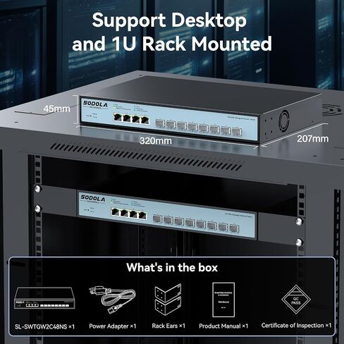 6 Port 10G Easy Web Managed Switch,4X 10G RJ45 + 2X 10G SFP+ Ports - Link Aggregation, QoS,VLAN,IGMP, 10G Switch for Network Management in Saudi Arabia