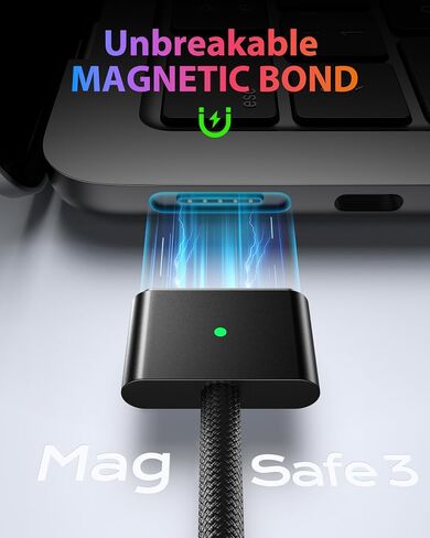 Stouchi USB-C to Magnetic 3 Cable-6.6ft-White in Saudi Arabia
