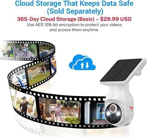 كاميرا بطارية WiFi التي تعمل بالطاقة الشمسية 1080 بكسل ، وكاميرات الأمان اللاسلكية في الهواء الطلق للمراقبة المنزلية ، والاكتشاف البشري منظمة العفو الدولية ، والتحدث ثنائي الاتجاه ، والرؤية الليلية الملونة ، والتخزين السحابي ، ومقاومة الطقس in Kuwait