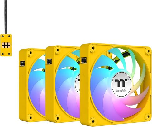 Thermaltake CT120 EX ARGB Sync PC Cooling Fan 3 Pack, PWM 500~2000 RPM, 5V Motherboard Sync, 16.8 Million Colors 9 LEDs, MagForce 2.0 Connectors, Hydraulic Bearing, Racing Green, CL-F220-PL12RG-A in Saudi Arabia