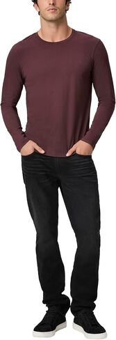 Paige Men's Enzo Long Sleeve Crew Neck Tee Shirt in Saudi Arabia
